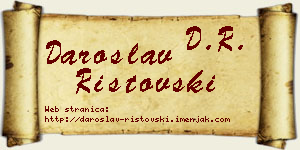 Daroslav Ristovski vizit kartica